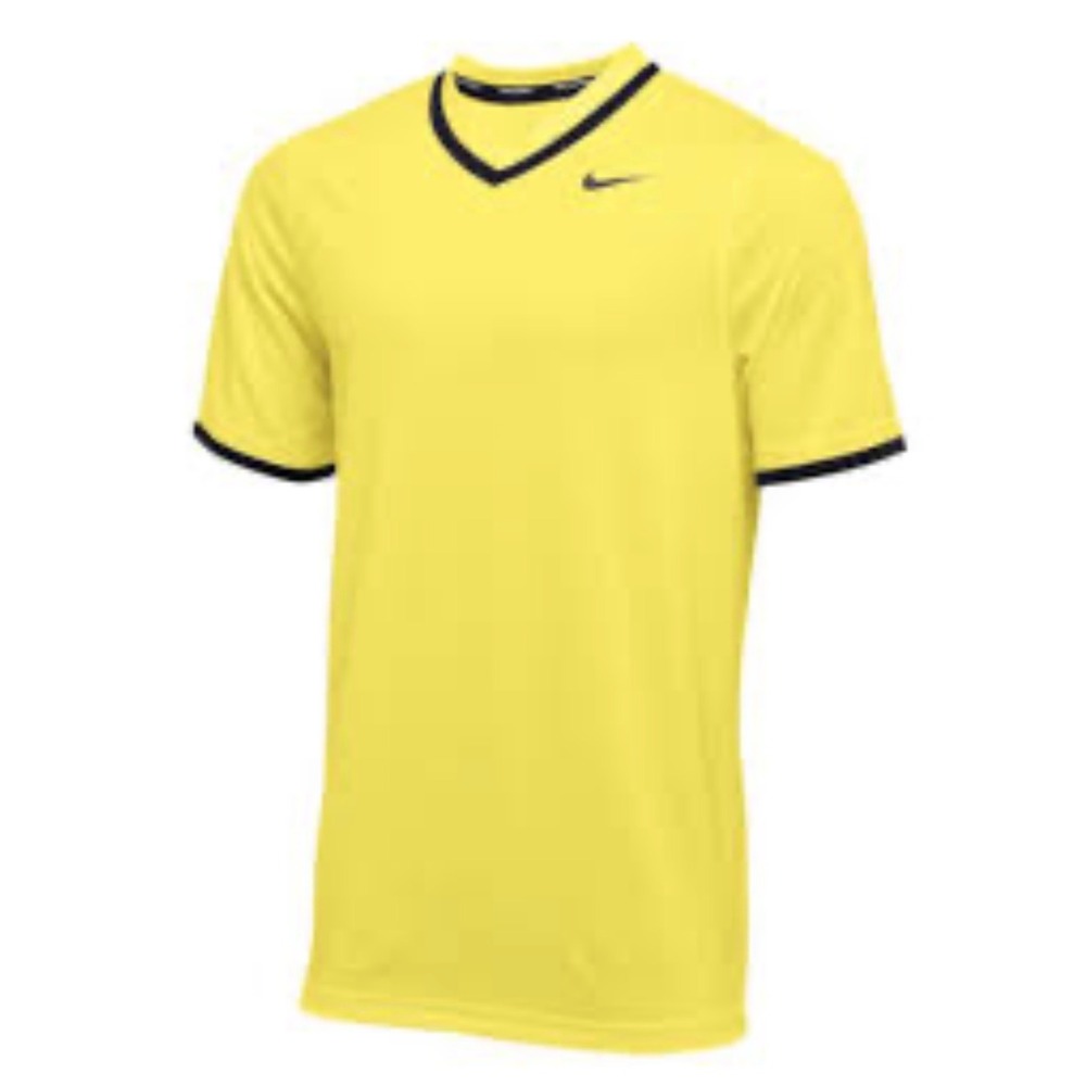 Nike Stock Vapor Select V-Neck Baseball Jersey model BQ5514 Yellow Black NWT‎ S